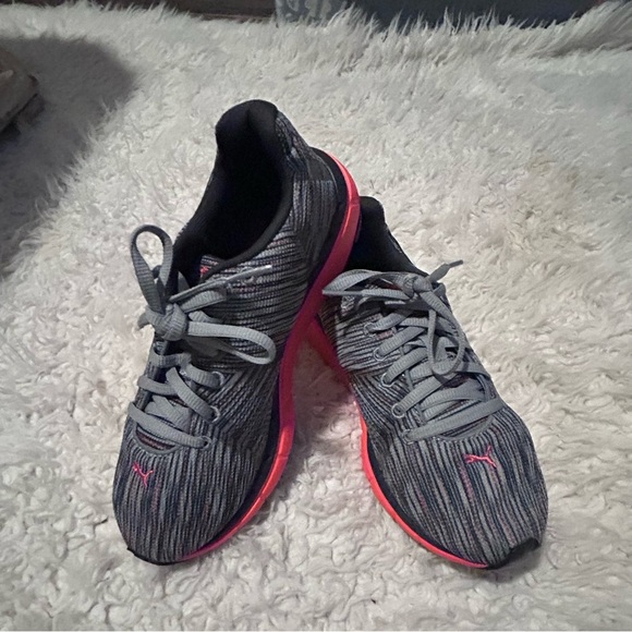 Puma Eco OrthoLite Running Sneakers grey pink sz 6 30%off w♥️/make offer - Picture 1 of 9